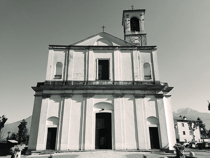 The Parish Church of Santo Stefano dongo lake como