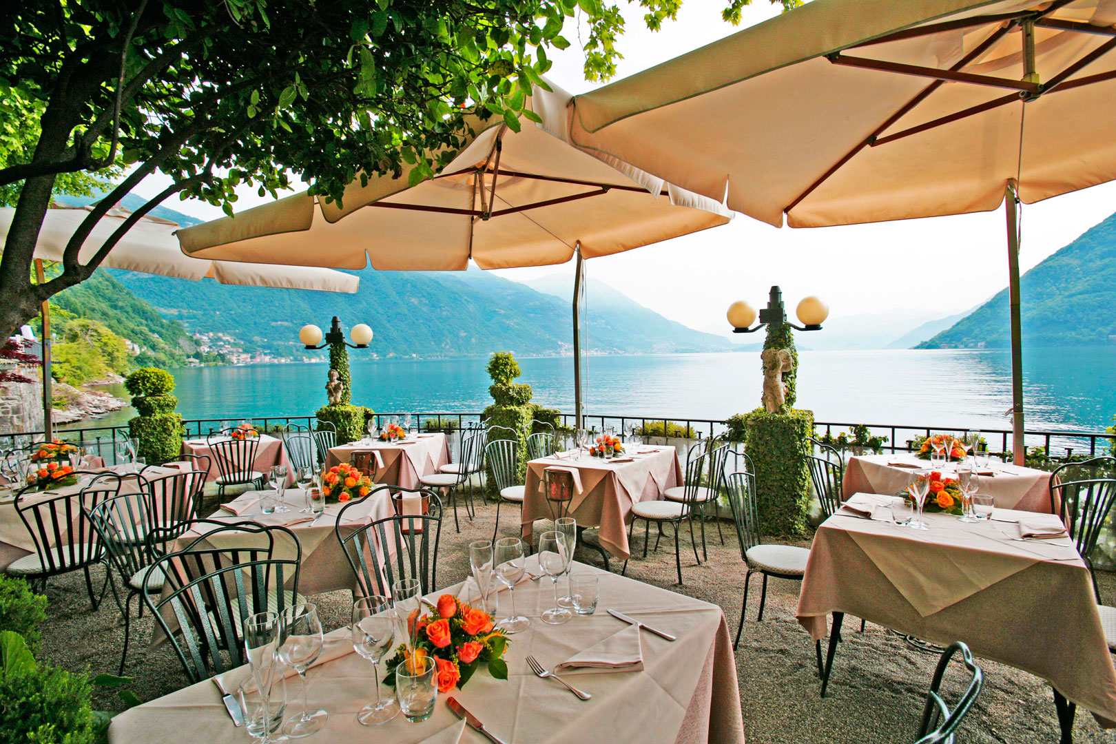 crotto dei platani restaurant lake como brienno